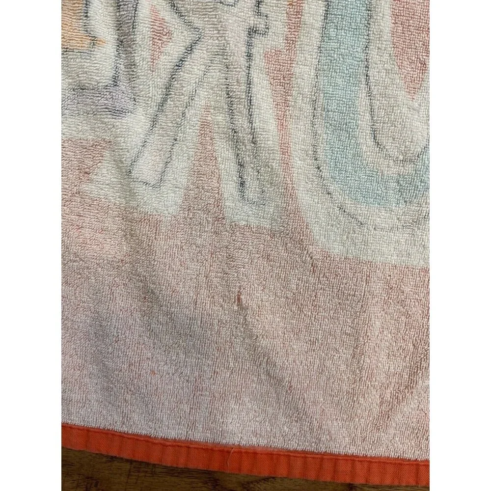 Vintage New Orleans Beach Bath Towel Saints Super Dome Jazz Mardi Gras…